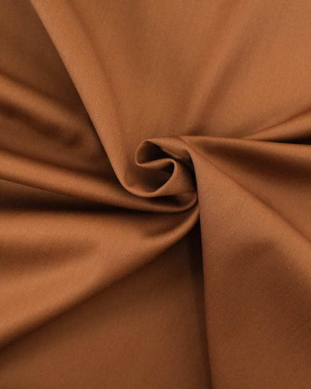 Sergé Twill Polyviscose chocolat